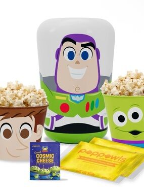 Buzz Lightyear Popcorn Kit - Green & Purple